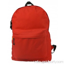 K-Cliffs Backpack Classic School Bag Basic Daypack Simple Book Bag 16 Inch Red 564848093